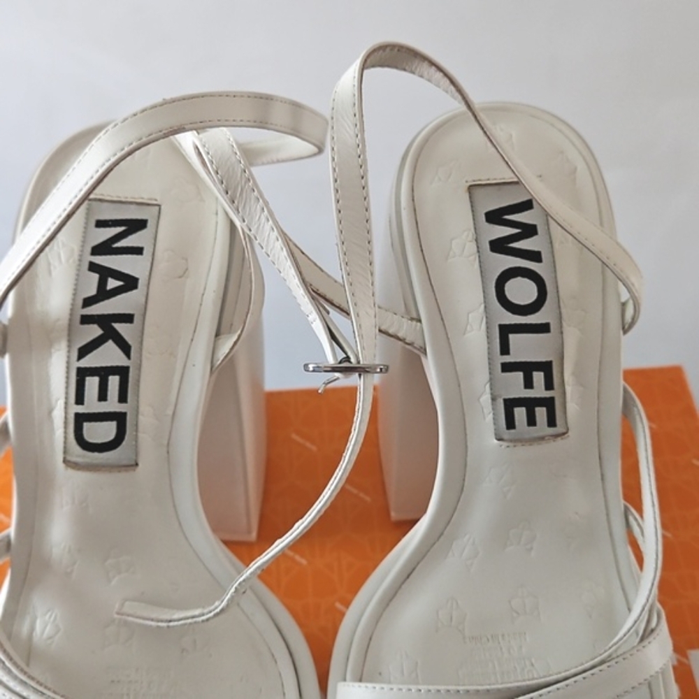 Naked Wolfe White Platform Heels - Picture 2 of 8